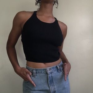 Cute Black Crop Top